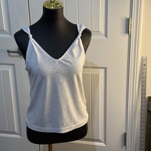 NWT Madewell Tank Top Knotted Straps Size XS Eyelet White New‎